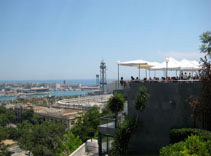Great View of Cafe on Montjuic
